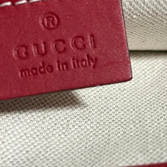 New Gucci Dionysus  New Striped Bamboo-Top Handle Medium Red Blue White - Picture 5 of 6